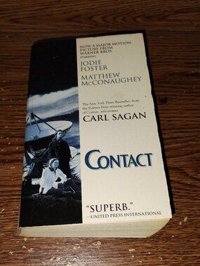 Contact (1997, Carl Sagan) Movie Tie-in Paperback Book